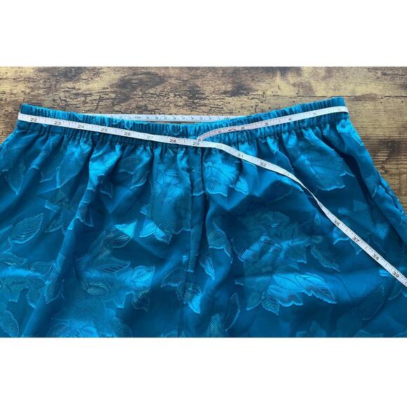 Victoria's Secret VTG Womens M Teal SheerSleepwear 2Piece Pant Set Long Sleeves - Picture 6 of 8